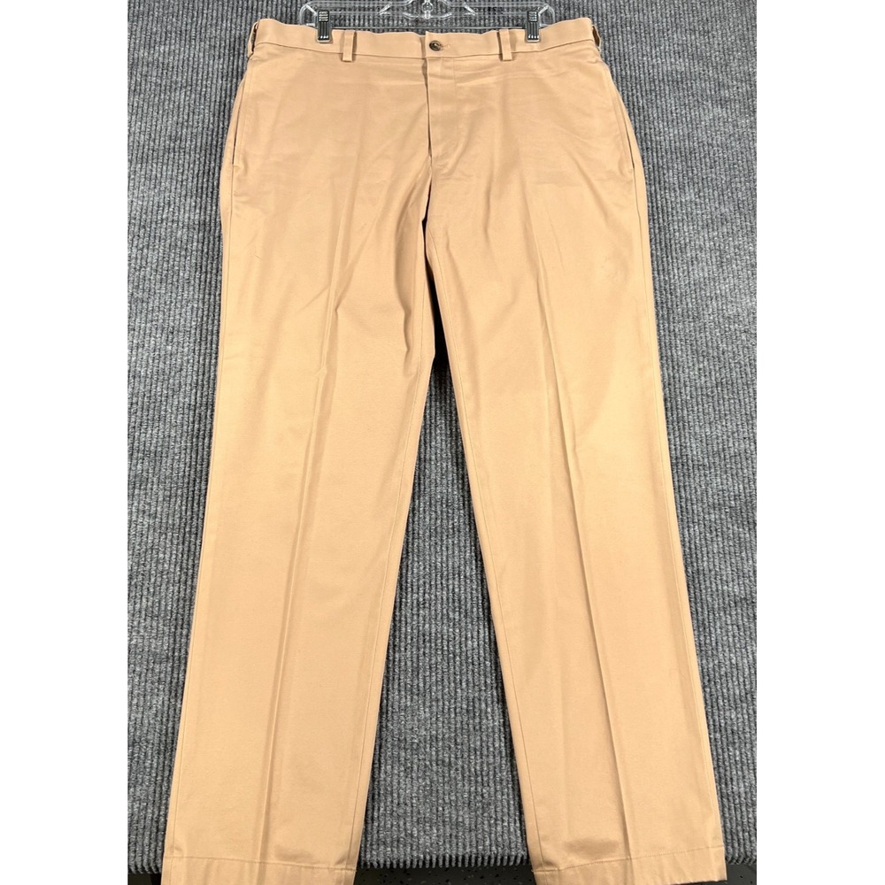 Brooks Brothers Pants Mens 35x32 Beige Lightweight Advantage‎ Chino Stretch